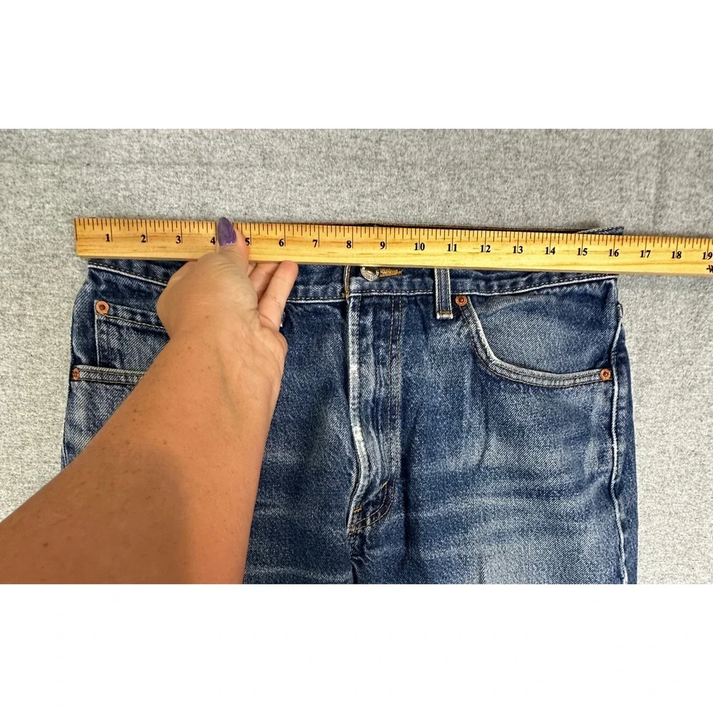 Vintage Levis 505 Jeans 34x32 (meas 32x29) Blue Y2K Great Fade Wallet Honeycomb